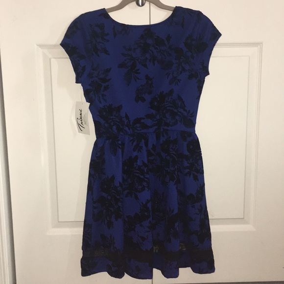 Navy and black dress - Picture 2 of 3